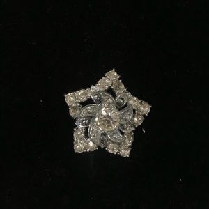 Vintage crystal pin